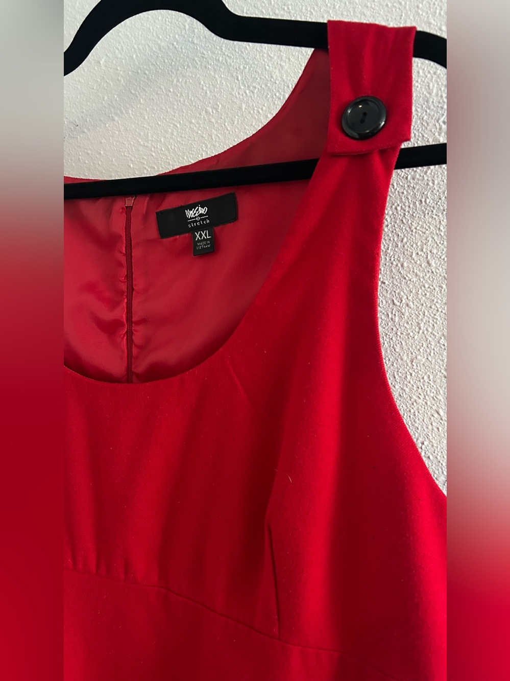 Mossimo Supply Co. Red Sleeveless Shift Dress with Pocket Details - Picture 2 of 5